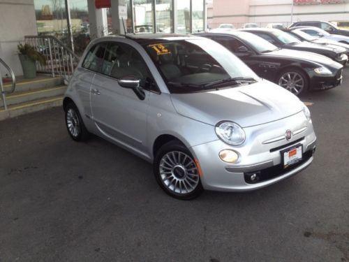 12 fiat 500 lounge finance low milage sunroof premium wheels stick manual