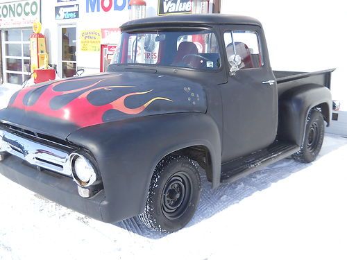 1956 ford f100 pickup truck street/ rat rod v8 289 4 speed short box