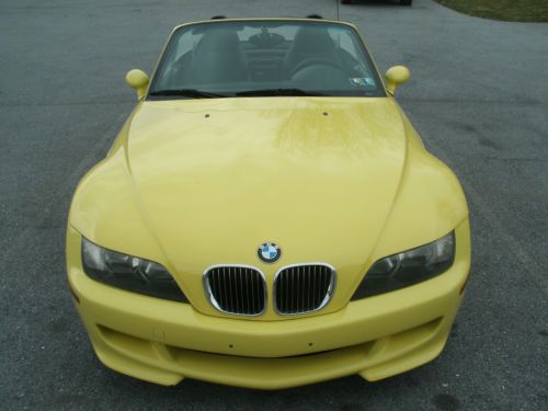 2000 BMW M Roadster Dakar Yellow 3.2L Convertible Rare Excellent Condition Z3, image 2
