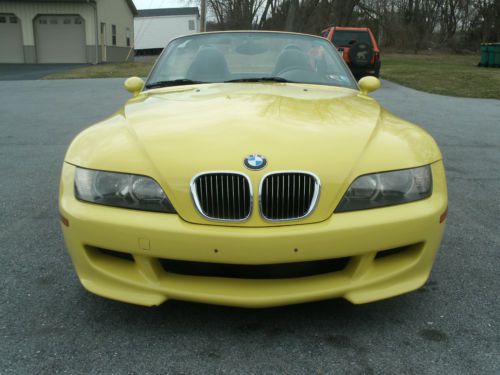 2000 BMW M Roadster Dakar Yellow 3.2L Convertible Rare Excellent Condition Z3, image 3