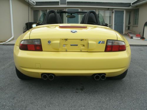 2000 BMW M Roadster Dakar Yellow 3.2L Convertible Rare Excellent Condition Z3, image 8