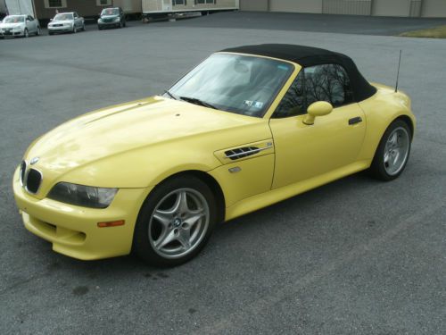 2000 BMW M Roadster Dakar Yellow 3.2L Convertible Rare Excellent Condition Z3, image 10