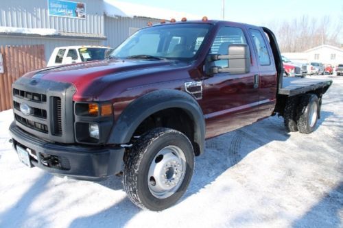 2008 ford f-450 super cab flat bed 6.4 powerstroke, new tires, extra clean