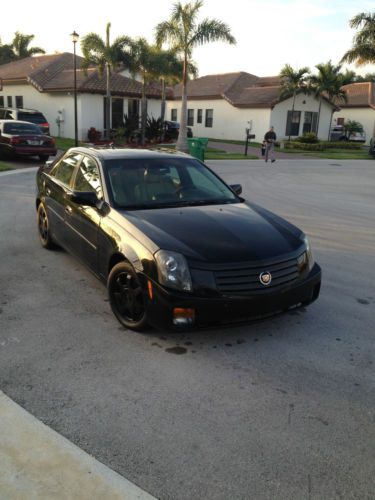 2004 cadillac cts base sedan 4-door runs good low reserve / cold air /black