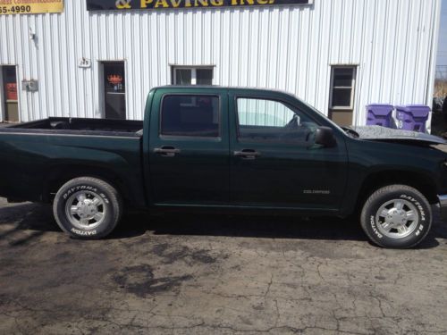 2005 chevrolet colorado crew cab runs drives damaged salvage wrecked needs work