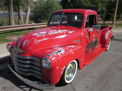 1952 Chevy 3100 5 window hot rod resto rod faux patina look!, US $22,500.00, image 2