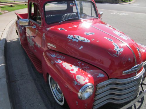 1952 Chevy 3100 5 window hot rod resto rod faux patina look!, US $22,500.00, image 4