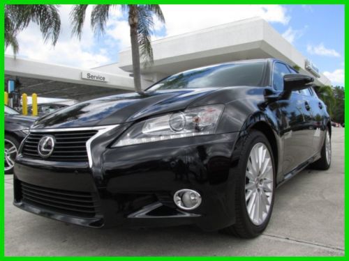 13 obsidian 3.5l v6 gs-350 sedan *leather &amp; wood *heated &amp; ventilated seats *fl