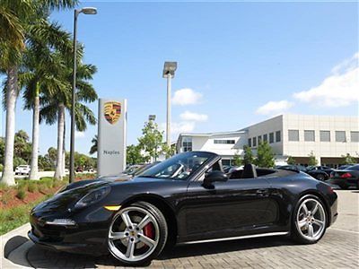 2014 porsche carrera 4s cabriolet, certified, one owner, florida car, 1100 miles