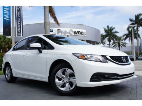 2014 honda civic lx clean carfax all original mint only 391 miles florida car