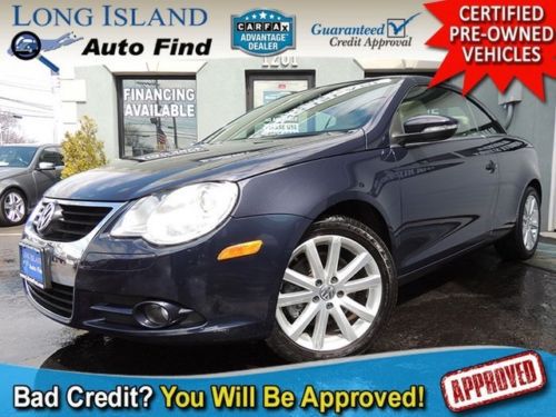 Eos convertible turbo tsi blue clean leather auto transmisson