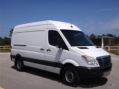 07 freightliner sprinter crd 144&#034; turbo diesel hi top full servic racks florida