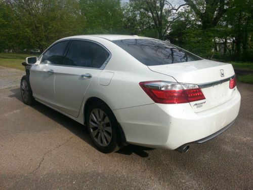 2013 honda accord ex-l v6 clean title wrecked damaged project rebuildable easy