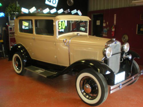 1930 ford model a tudor-nice condition.  all steel, rear roll dwn wdws original.