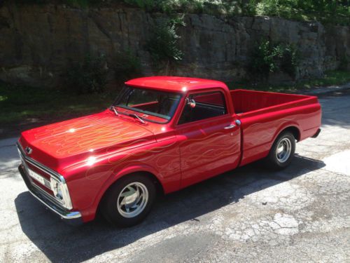 1969 chevrolet c10 short bed incredible custom paint strong 350 free shipping!