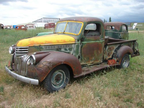 41 42 43 44 45 1946 chevy truck/rat /hot rod /project truck/resto/patina truck