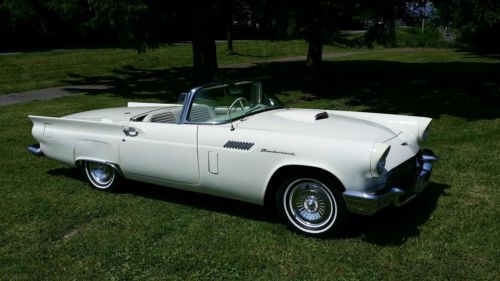 1957 ford thunderbird convertible with a  hardtop