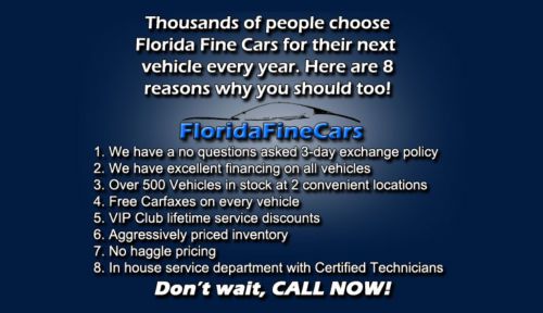 NO RESERVE TURBO CHARGED HEATED LEATHER SEATS MP3 REMOTE START FLORIDA FINE CARS, image 3