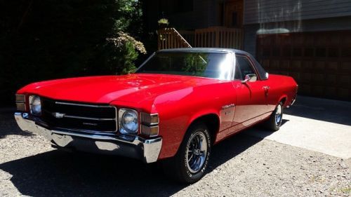 1971 chevrolet el camino 350 v-8 # matching 2-owner watch video