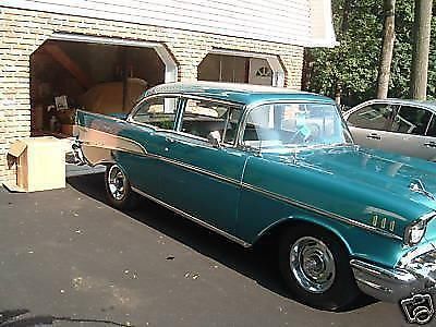 1957 CHEVY BELAIR POST WITH ONLY 4490 MILES-TOTAL RESTORATION-AWESOME BUY!!!, US $49,995.00, image 2