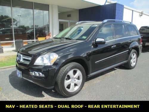 2010 mercedes benz gl450 suv 4.7l black on black loaded