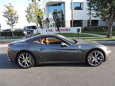 2010 ferrari california base in grigio silverstone metallic  only 17,921 miles