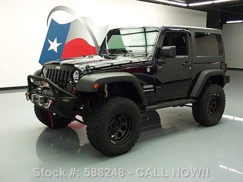 2011 jeep wrangler sport 4x4 hardtop lifted winch 41k texas direct auto