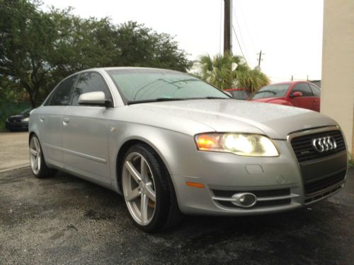 2006 audi a4 3.2 quattro / leather / wood / 19&#034; premium rims (rebuilt title)