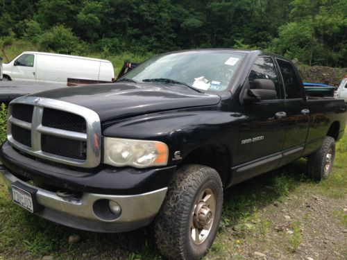 2005 dodge ram 2500 quad cab 8&#039; bed cummins 5.9 diesel auto needs work texas rig