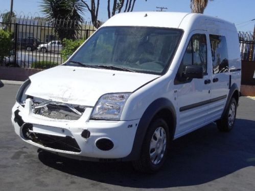 2013 ford transit connect xlt salvage crashed damaged repairable project runs!!