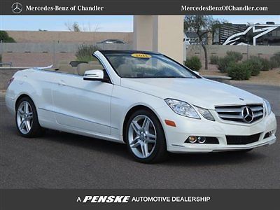 2dr cabriolet e350 rwd e-class low miles convertible automatic gasoline 3.5l v6