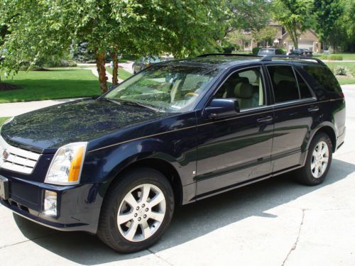 2008 cadillac srx-4  midnight blue/cashmere interior