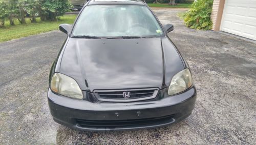 1996 honda civic coupe ex black automatic