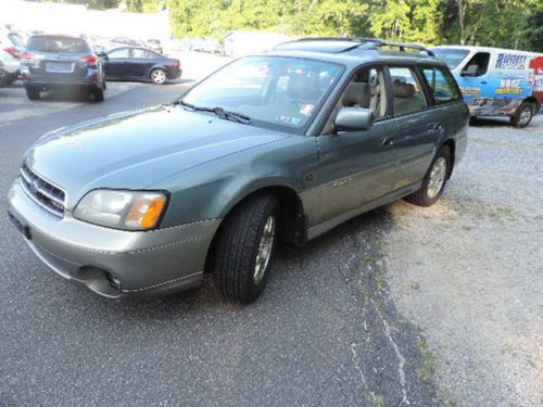 2002 subaru outback ll bean, no reserve, looks and runs great, two owners.