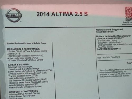 2014 Nissan Altima 2.5 S, US $20,166.00, image 5