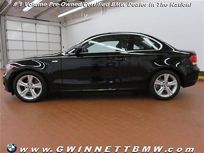 128i 1 series low miles 2 dr coupe automatic gasoline 3.0l straight 6 cyl jet bl