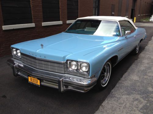 1975 buick lesabre custom convertible 2-door 5.7l
