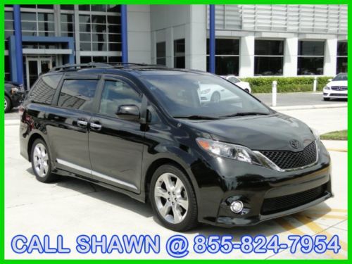 2012 sienna se, the darth vadar of vans!!,sunroof,2tv/dvds,powerdoors,camera,wow