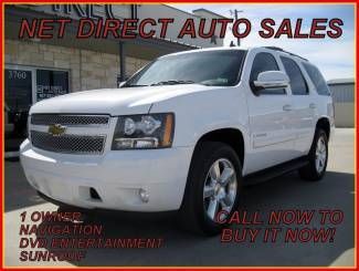 09 chevy lt2 dvd entertainment sunroof heated leather 1 owner net direct auto