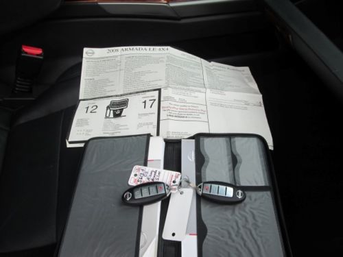 Nissan Armada LE Premium 4WD Sunroof 20 inch wheels like new clean car fax, image 35