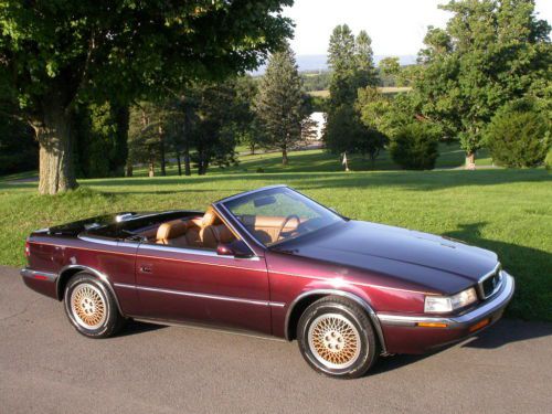 1989 chrysler maserat t/c   ** only 9,485 miles !!!! **