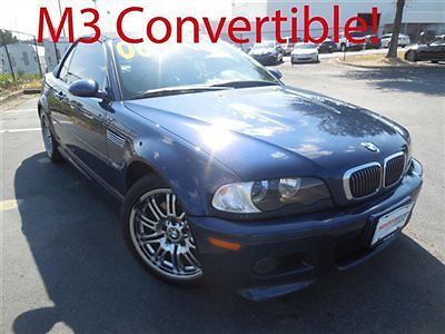 3 series bmw 3 series m3 low miles 2 dr convertible automatic gasoline 3.2l stra