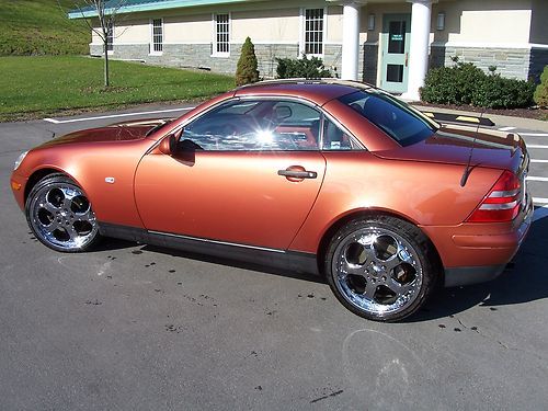 2000 mercedes-benz slk230 designo kompressor convertible rare copper orange auto