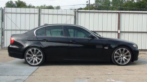 2008 bmw 335i black/black **sport package *19&#034; wheels* steptronic hid headlights