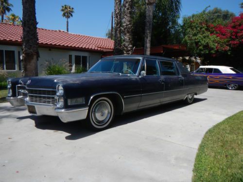 1966 cadillac fleetwood series 75 factory limo w partition 47000 miles original