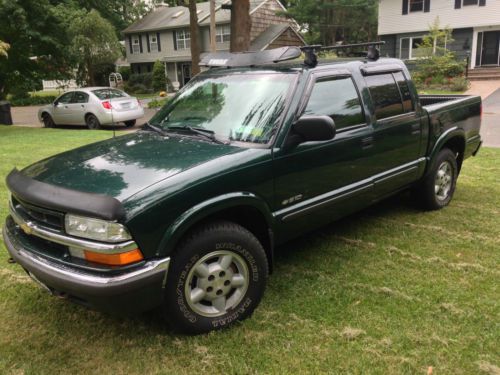 2002 chevrolet s10 ls crew cab pickup 4-door 4.3l v6 vortec engine