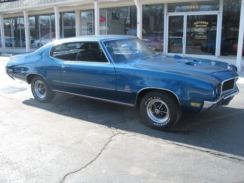 1970 buick gran sport dark blue matching numbers 350 orignial build sheet