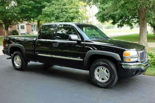 2003 gmc sierra extended cab 4wd z71 slt one owner low miles