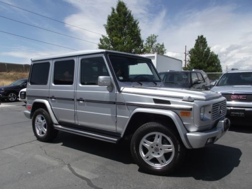 Silver 2003 mercedes-benz g500 g-wagon