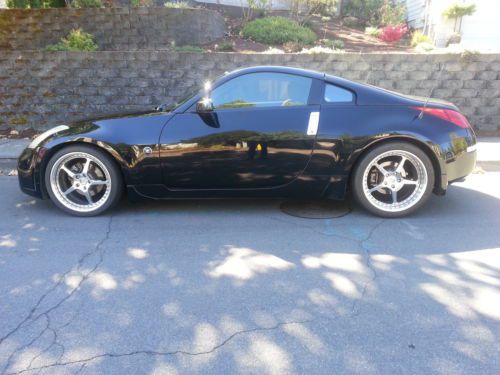 2003 nissan 350z touring coupe black/orange super low miles 3.5l borla, stillen